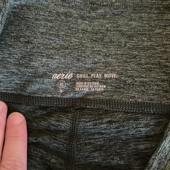 3 aerie fleece feel lined pocket leggings - Picture 3 of 3